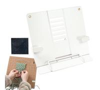 Macrame Whiteboard Stand - Portable Metal Craft Station Flexible Projects Folding Work Board Learning Board for Beginners Learning Stand