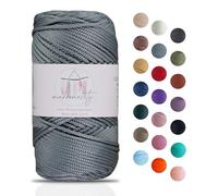 Macrame Yarn 2mm x 115m Premium Polyester Macrame Cord Polypropylene Yarn for Crafts Home Decorations Placemat Shoulder Bag Handbag Runner Pacifier Chain 20 Colors