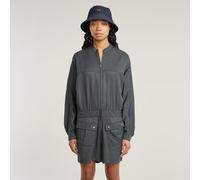 Macro Balloon Playsuit - Grey - Women M