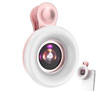Macro Fill Light with Mini Clip - Phone Camera Lens | Camera Lens for Phones, Selfie Light for Social Media, Vlogging Equipment, Conference Video Calls, Mobile Photography Accessory