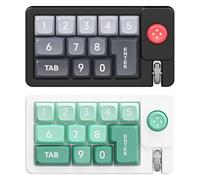 Macro Keyboard - Mechanical Number Pad - RGB Programmable Keyboard - Hot Mechanical Hand Number Pad with Joystick for Games, Graphic Design And Productivity