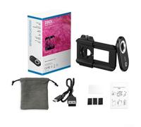 Macro Lens Set 3 in 1 for Cell Phones with 100X, 150X, and 200X Microscope Lenses and Built in LED Light for Enhanced in Small Object Photography (150x)