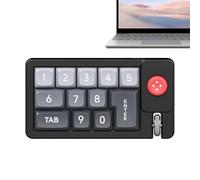Macro Programmable Keyboard - ABS 13.7x7.5x3.8cm | Designer RGB Wired Programming Keyboard, Hot-Swappable Single-Handed Number Pad With Joystick | For Copy Paste Graphic Design, Workplace Computer Use