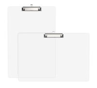 Macroclo Extra Large 11x17 Clipboards 2 Pack, Landscape and Vertical Layout, Clear Plastic Drawing Boards with Low Profile Clip. Clipboard for Drawing, Sketching. Art Supplies, Drafting Supplies.