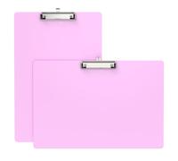 Macroclo Extra Large 11x17 Clipboards 2 Pack, Landscape and Vertical Layout, Pink Plastic Drawing Boards with Low Profile Clip. Clipboard for Drawing, Sketching. Art Supplies, Drafting Supplies.
