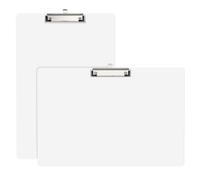 Macroclo Extra Large 11x17 Clipboards 2 Pack, Landscape and Vertical Layout, White Plastic Drawing Boards with Low Profile Clip. Clipboard for Drawing, Sketching. Art Supplies, Drafting Supplies.