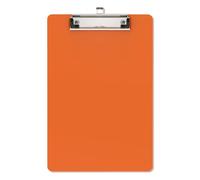 Macroclo Small Clipboards, A5 Plastic Mini Orange Clip Board for Classroom, Students, Kid, Size 6" x 9" with Low Profile Clip, Office & School Supply