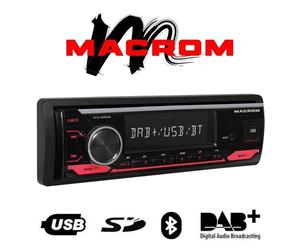 Macrom DL3300DAB Car Radio 1Din With Bluetooth USB Aux AM/FM DAB+