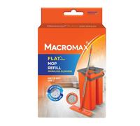 Macromax Replacement Microfibre Flat Mop Head, Compatible with Flat Tablet Mop, Washable, Durable & High Absorption, Easy to Attach Ideal for Hardwood, Tile & Laminate Floor Cleaning (Pack of 1)