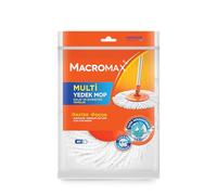 Macromax - Replacement Microfibre Spin Mop Head - Compatible with 10L Spin Mop Cleaning Set - Durable & 100% Microfibre - Easy Fit Design - Eco-Friendly, Made from 90% Recyclable Material