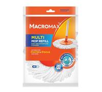 Macromax - Replacement Microfibre Spin Mop Head - Compatible with Macro Max Spin Mop Cleaning Set - Durable & 100% Microfibre - Easy Fit Design - Eco-Friendly, Made from 90% Recyclable Material