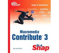 Macromedia Contribute 3 In A Snap (Sams Teach Yourself)