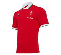 Macron 58125445 WRU M20 WRU M20 Home Cotton Jersey Replica SS SR, Red, S Man