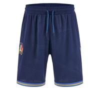 Macron Athleisure Italia Rugby Adult Training Shorts, Blue, L