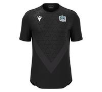 Macron Glasgow Warriors 2025/26 Mens Training T-Shirt Black (UK, Alpha, L, Regular, Regular)
