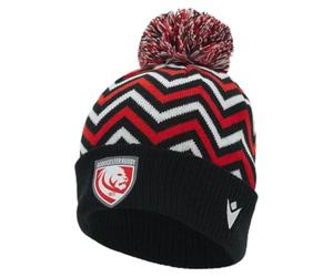 Macron Gloucester Rugby 2025/26 Pom Pom Beanie Black
