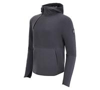 Macron Men's Athleisure Fcc Nyon 1/4 Zip Hoodie Mgry Man Sweatshirt, Grey, XL