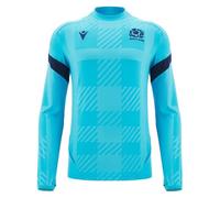 Macron Mens Scotland Rugby Sweatshirt 2025 Adults Long Navy/sky L