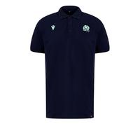 Macron Mens Scotland Rugby Union Polo Shirt 2024 Adults Navy L
