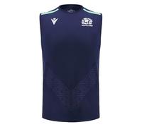 Macron Mens Scotland Rugby Union Poly T-Shirt 2024 Adults Navy XL