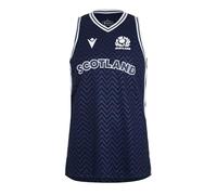 Macron Mens Scotland Rugby Union Vest 2024 Adults Navy L