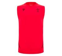 Macron Mens Wales Rugby Training Shirt 2025 Adults Red L