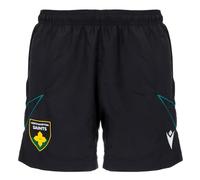 Macron Northampton Saints 2025/26 Mens Training Bermuda Shorts (UK, Alpha, M, Regular, Regular, Black)