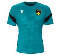 Macron Northampton Saints 2025/26 Mens Training Poly T-Shirt (UK, Alpha, XL, Regular, Regular, Green)