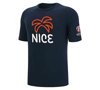 Macron Official Rugby Nice World Cup 2023 Adult T-Shirt, Blue, 3XL