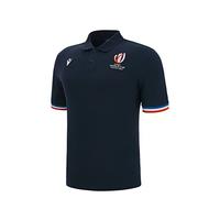Macron Official Rugby World Cup 2023 Children's Polo Shirt, Blue, 8 Years