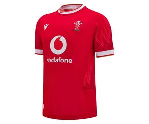 Macron OFFICIAL Wales WRU 2024/25 Adults Six Nations Home Rugby Shirt