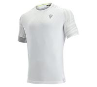 Macron Padel Prime Cb Pablo T-shirt Ss Man Deep White/Silver Print Gaming shirt Mens