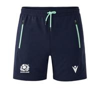 Macron Scotland Rugby 2024/25 Mens Micro Bermuda Shorts (UK, Alpha, S, Regular, Regular) Blue