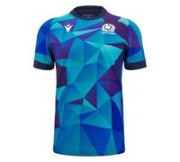 Macron Scotland Rugby Adult Training T-Shirt, Blue, XL