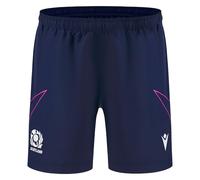Macron Scotland SRU 2025/26 Mens Bermuda Training Shorts (UK, Alpha, 3XL, Regular, Regular, Blue)