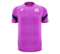 Macron Scotland SRU 2025/26 Mens Poly Warm up Training T-Shirt (UK, Alpha, L, Regular, Regular, Purple)