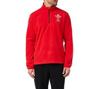Macron Unisex Wru Merch Ca Groc 1/4 Zip Fleece Top Red Sr T Shirt, Red, XXL