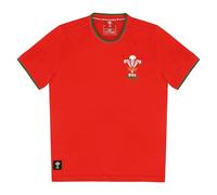 Macron Unisex Wru Merch Ca Groc Poly T-shirt Red Jr T Shirt, Red, S
