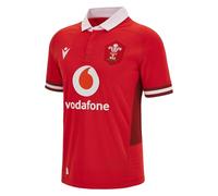Macron Wales WRU 2023/24 Mens Rugby Shirt - Home/Away // RRP: £78 (UK, Alpha, L, Regular, Regular, Home- RED)