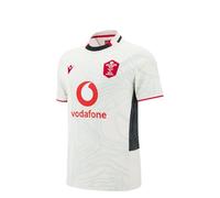 Macron Wales WRU 2025/26 Junior Rugby Shirt - Home/Away (UK, Age, 14 Years, Regular, White - Away)