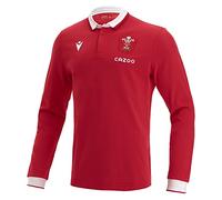 Macron welsh rugby 2021/22 long sleeve home cotton replica shirt