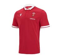 Macron welsh rugby 2021/22 short sleeve home cotton replica shirt