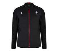 Macron Welsh Rugby Union Anthem Jacket 2024 Adults S Black