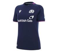 Macron Womens Scotland Rugby Home Shirt 2025 Short Sleeve Navy 20