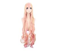 Macross F Sheryl Nome Cosplay Wig Full Bangs 120cm Women Blonde Pink Ombre Wavy Long Synthetic Hair High Temperature Fiber