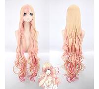 Macross F Sheryl Nome For Women Long Curly Wavy Cosplay Wigs 120Cm High Quality Heat Resistant Synthetic Hair Wig Anime Pink
