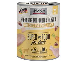MAC's Cat 6 x 800g - Pure Chicken with Whole Poultry Hearts
