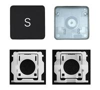 MACSEEJI Replacement Individual Key Cap with Hinge for (M1 M2 M3 M4) MacBook Pro A2141 A2251 A2289 A2338 A2442 A2485 A2779 MacBook Air A2179 A2337 A2681 2021-2024 (S Key)