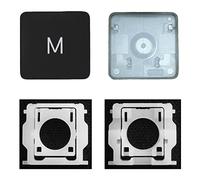 MACSEEJI Replacement Individual Key Cap with Hinge for (M1 M2 M3 M4) MacBook Pro A2141 A2251 A2289 A2338 A2442 A2485 A2779 MacBook Air A2179 A2337 A2681 2021-2024 (M Key)
