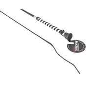 MacTack Unisex's Black Dressage Whip with Silver Glitter Handle 39", Regular